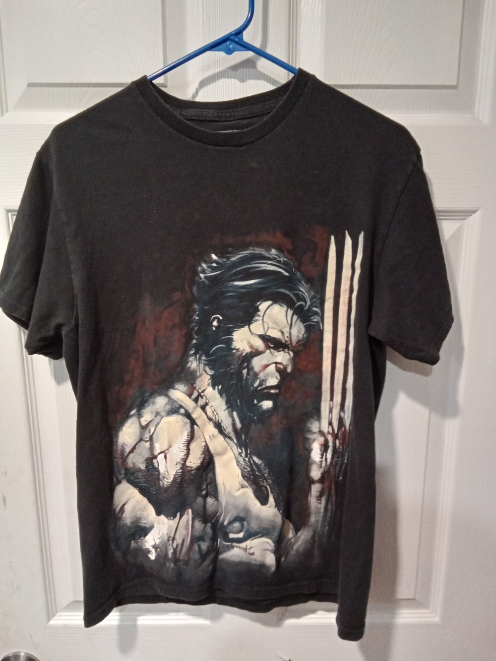 Marvel Wolverine Graphic Tee - Black with White & Brown Accents